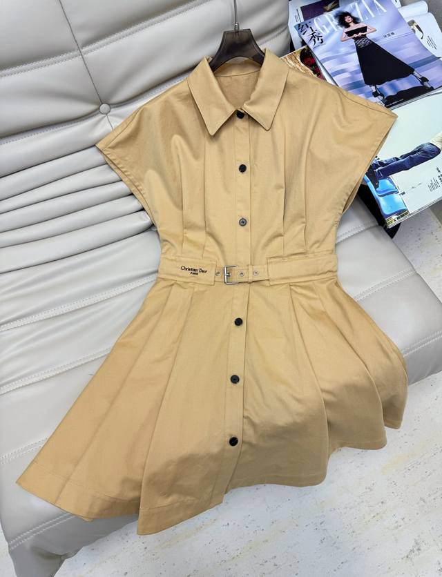 Exclusive first-run original quality Dio* workwear style khaki dress! Classic s