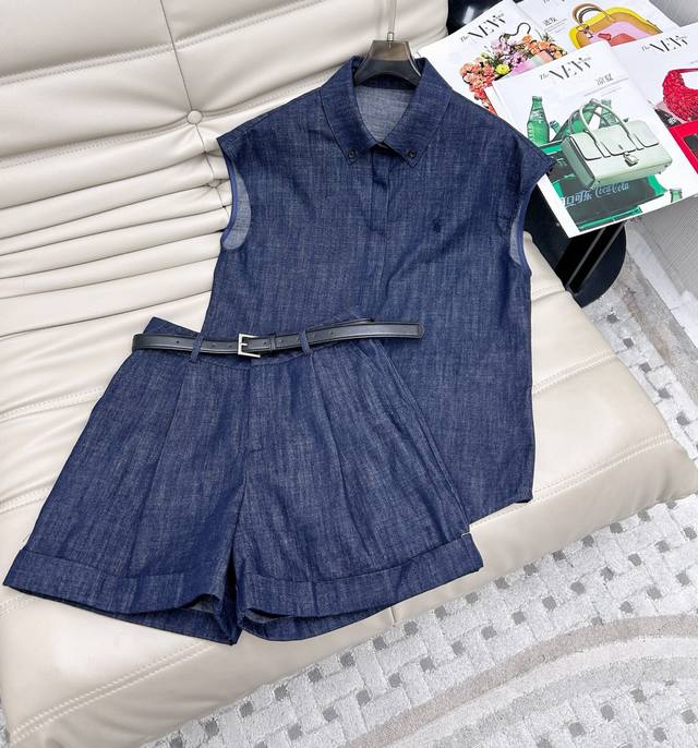 60 new design loose sleeveless top + shorts two-piece suit, sleeveless vest loos