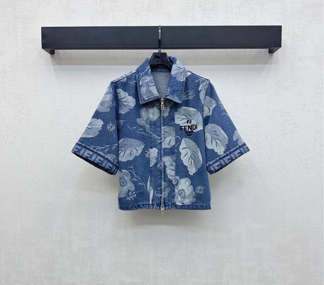 Fend*2025 New arrivals Laser printed denim jacket Customized Yb imported twill c