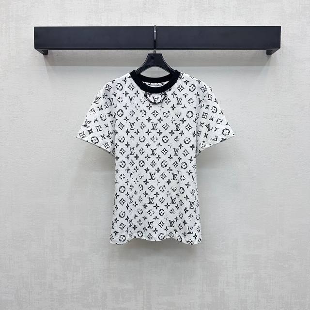 Louis Vuitto*2025 new arrivals Printed chain round neck Customized Yb imported c