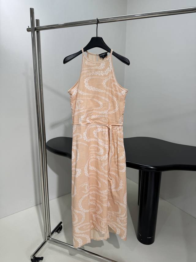 Xiaoxiang25Coco Beach holiday series new vest dressCustom-woven and dyed cotton