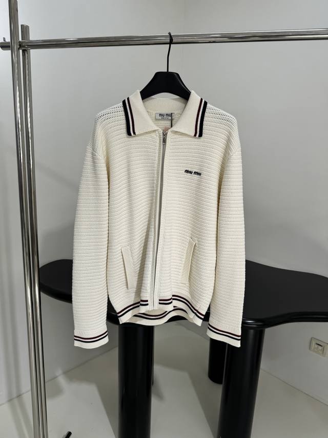 25 New cotton crochet zipper cardigan Cotton crochet knitting Embroidered with b
