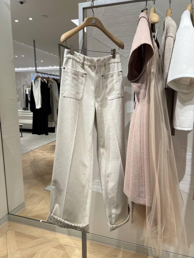 Dip*25 Spring and summer new double pocket straight pants. The pure cotton washe