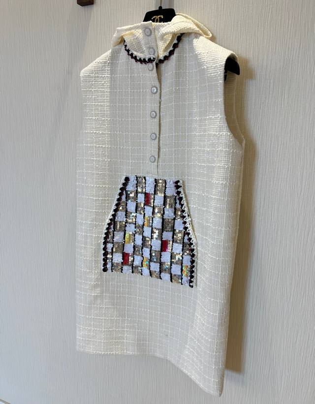 Chpn*25 Early spring celebrity style sleeveless sequined dress, this dress is ma