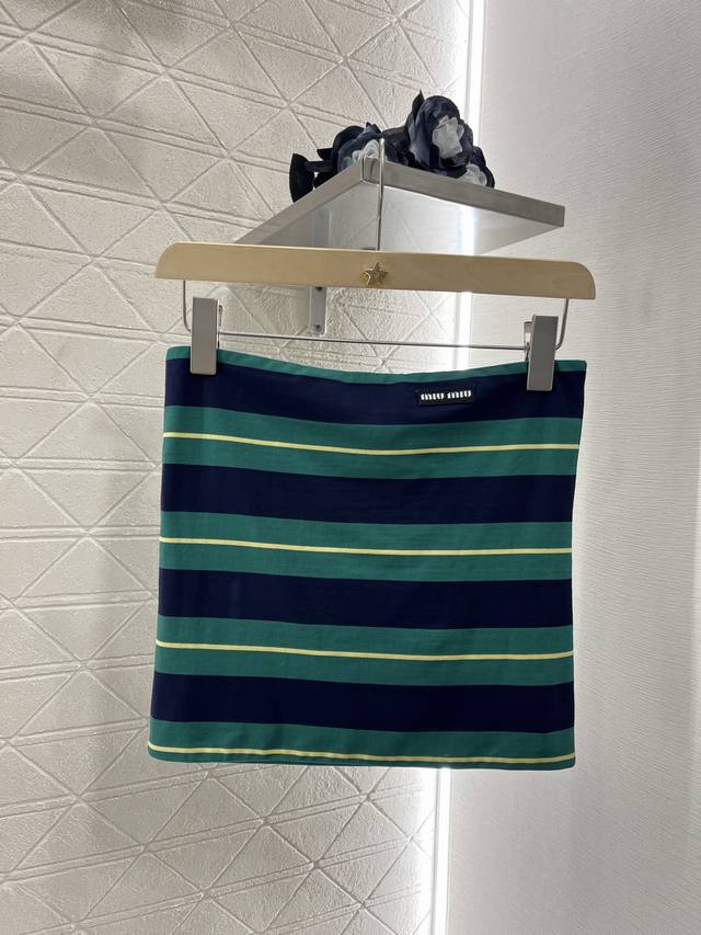 Miumi*2025 New arrivals Cotton striped tube top Customized Yb imported cotton po