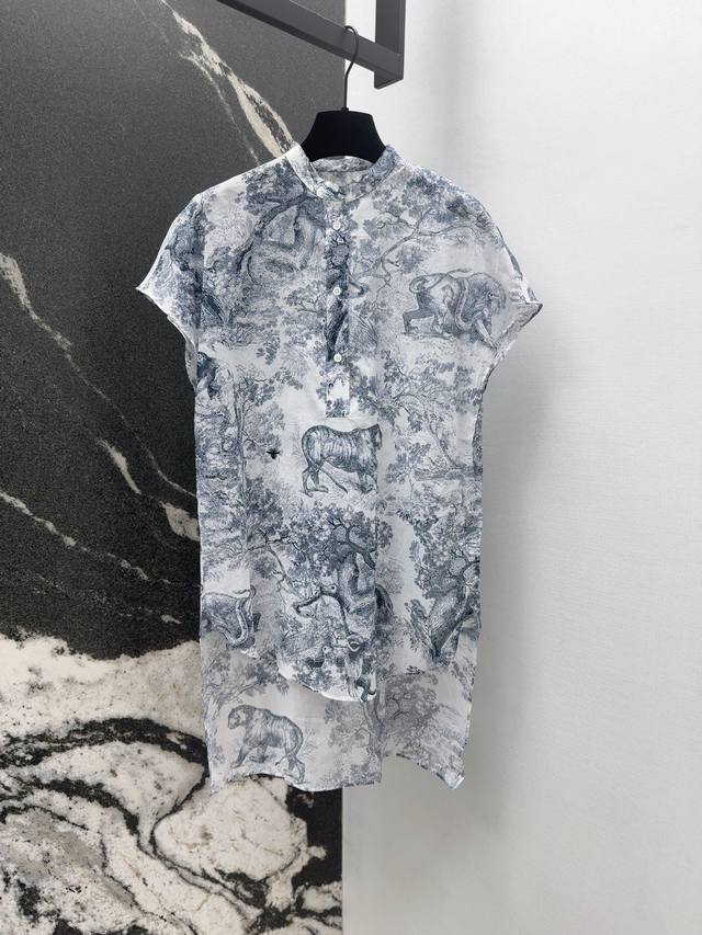 Cd 25Ss Spring and Summer New Product Reverse Ruyi Jungle Animal Pattern Print S