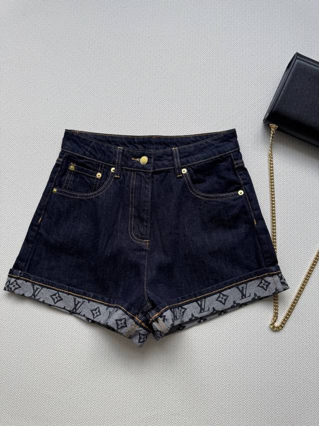 Louisvuitto*, 2025Ss spring and summer new products, cuffed printed shorts Gw sa