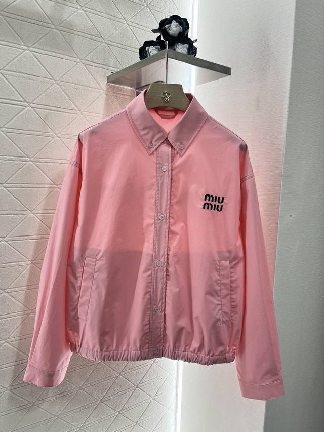 Miumi*2025 New arrivals Xianxing shirt jacket Customized Yb twill cotton materia