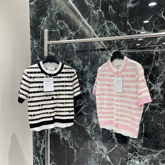 Xiaoxiang 25 Early Autumn New Round Neck Knitted P Clothing Added bows and bead