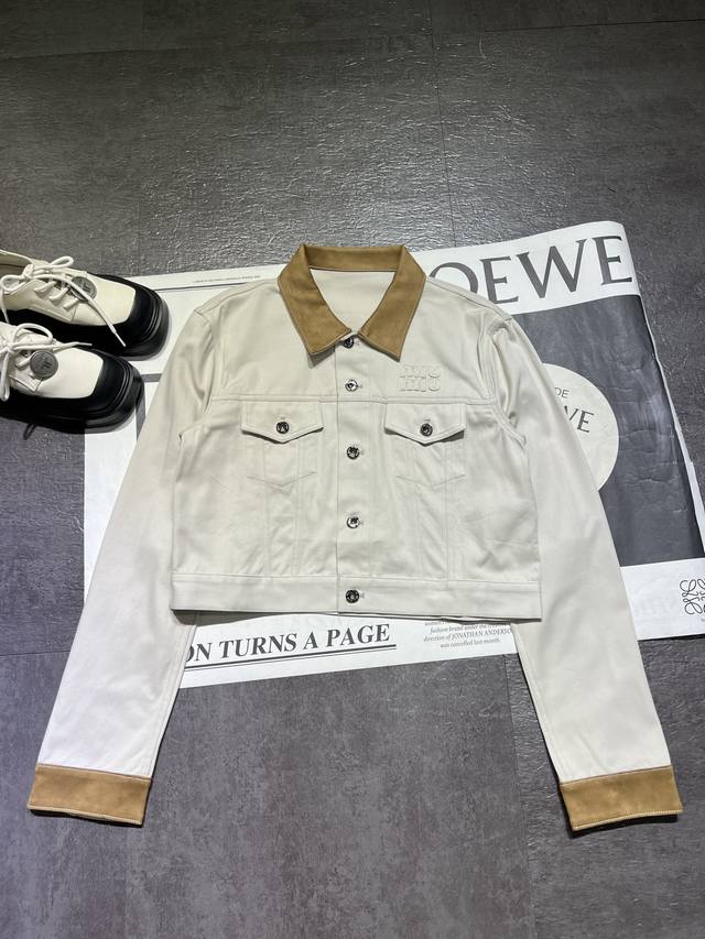 Miumi*Miumi P is out, 25 early autumn new style, denim and leather low-waist sho