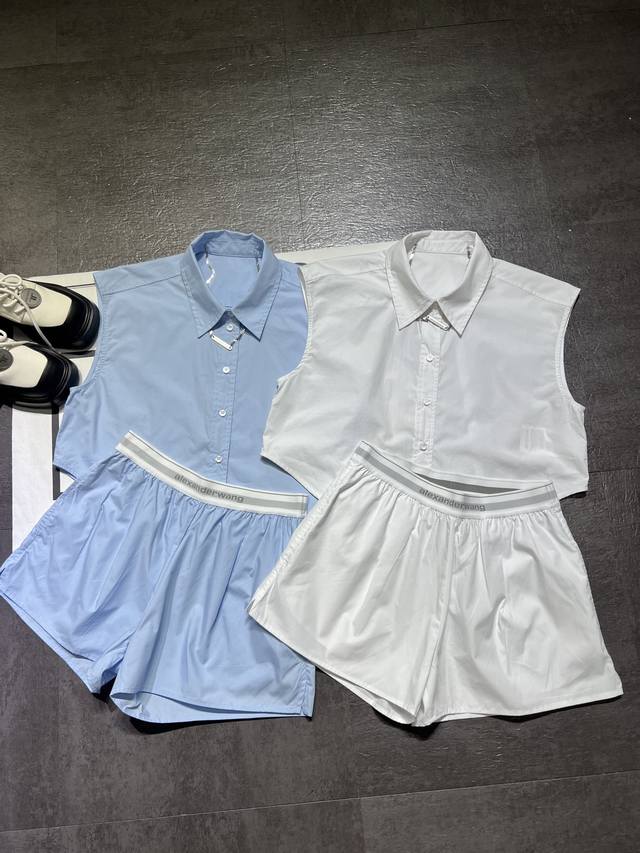 Alexander Wan*25 autumn and winter short sleeveless shirt shorts shipment, one s