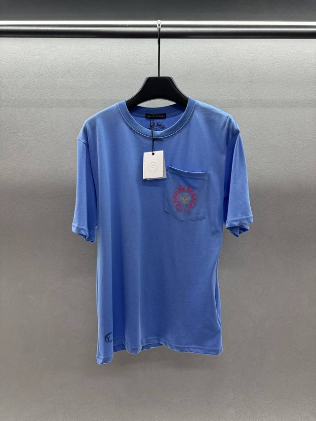 2660 Spring And Summer DDD! Crocs*heart, haze blue horseshoe print T-shirt, retr