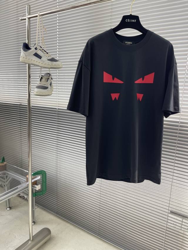 Fend 2025 new silicone monster eyes T-shirt The monster's eyes are made of silic