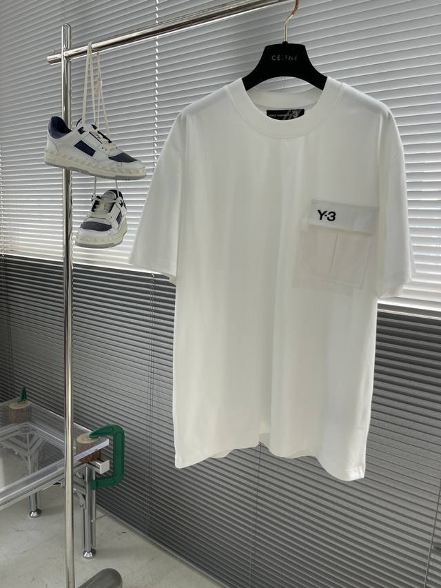 Y-3 Yamamoto Yohji's new spring and summer short-sleeved T-shirt, patchwork pock