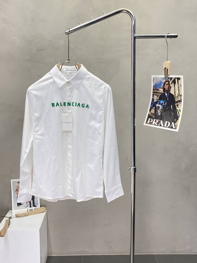 Balenciga Exclusively for Balenciga, new men's casual long-sleeved shirt, high-e