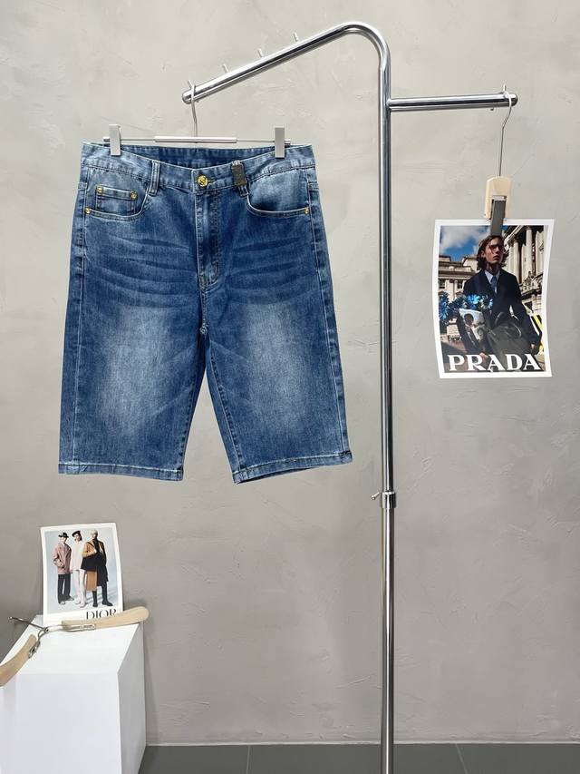 Prada exclusive new casual denim shorts high-end version counter custom made fab