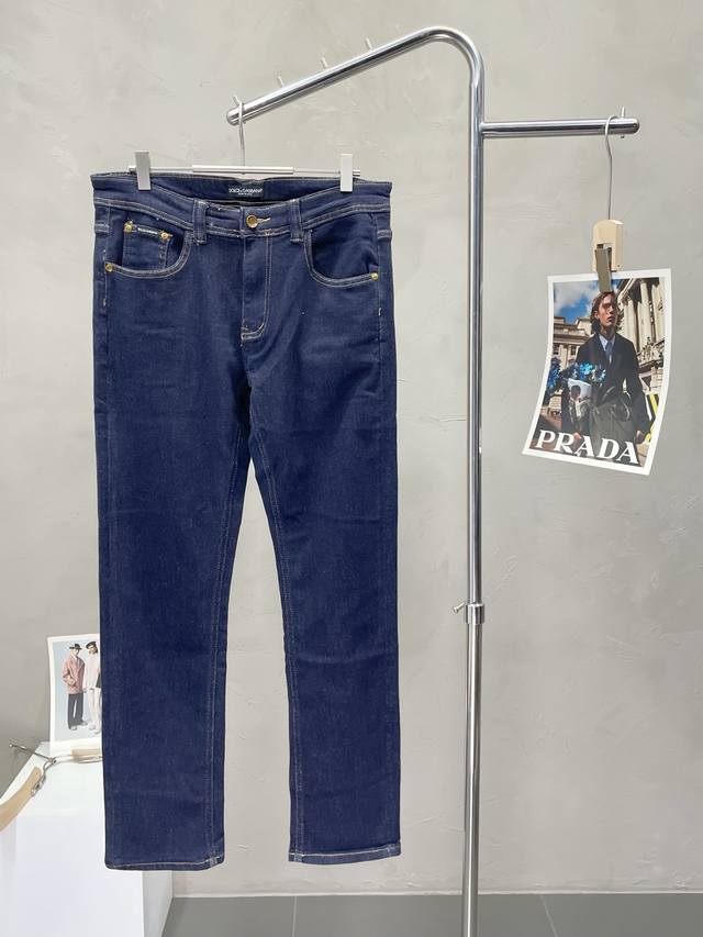Dolce&Gabbana exclusive new high-end version of casual jeans! Custom-made fabric