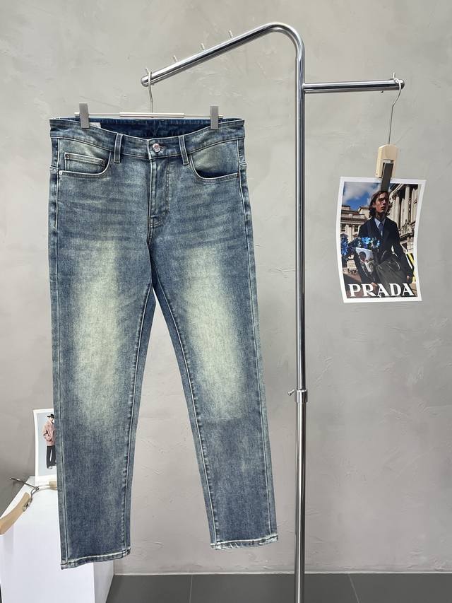 Moncler exclusive new high-end version of casual jeans! Custom-made fabrics are