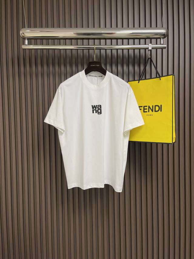 Alexander Wang 2025Ss spring and summer new foamed printed short-sleeved T-shirt