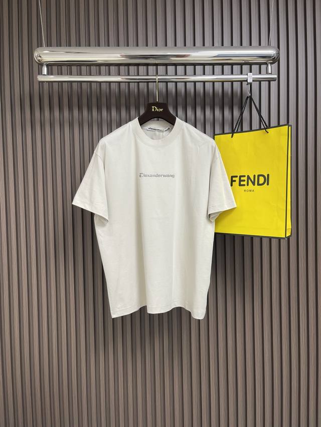 Alexander Wang 2025Ss summer three-dimensional printed short-sleeved T-shirt, ma
