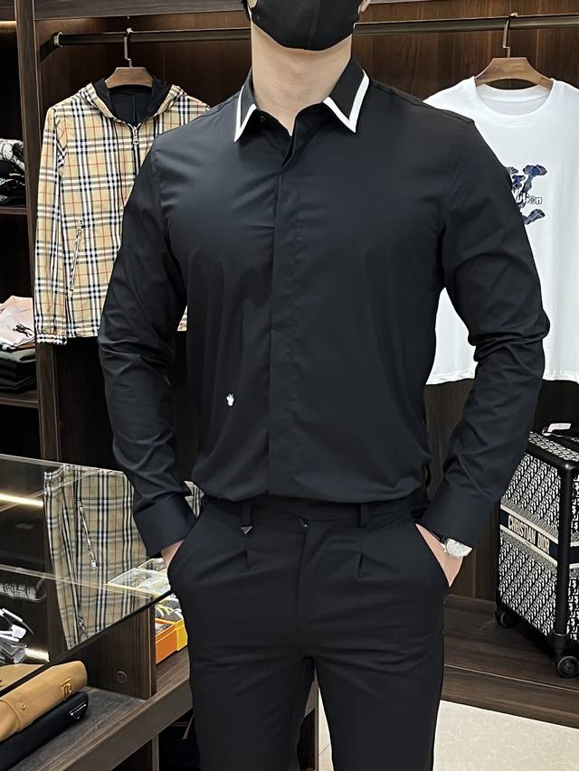 Mainly promote Dior Dior counter's latest men's must-have long-sleeved shirt, 10