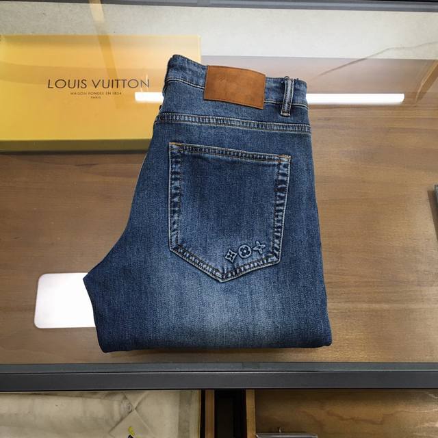 New Denim LV.. 2025Ss latest men's denim trousers, fine spinning custom-made hi