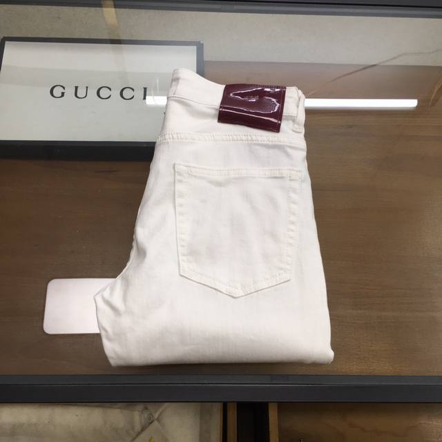 New Denim Gu.Ci... 2025Ss latest men's denim trousers, fine spinning custom-mad