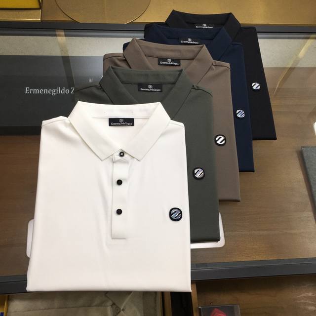 New Zegn high-end Polo 2025Ss Spring and Summer New Go Fashion Casual Lapel T-s