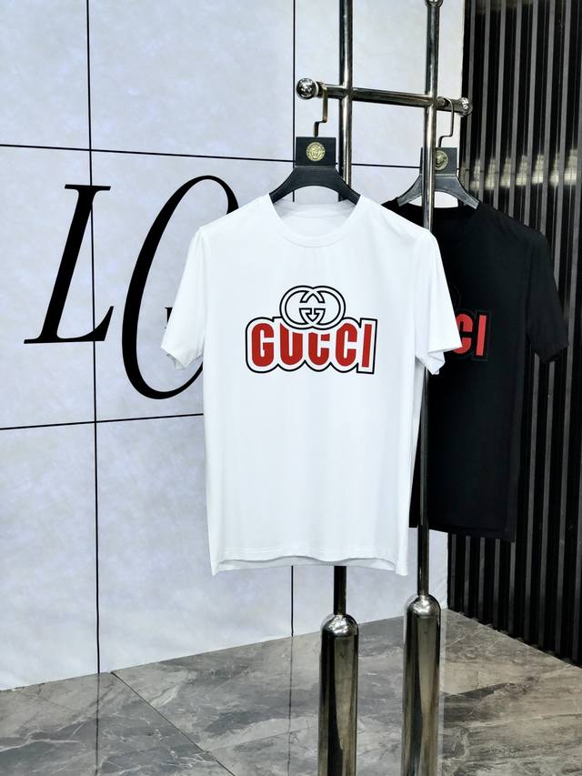 Gucci. Wearing 220 pounds. 2025 Spring and Summer New Fashion Round Neck Short S