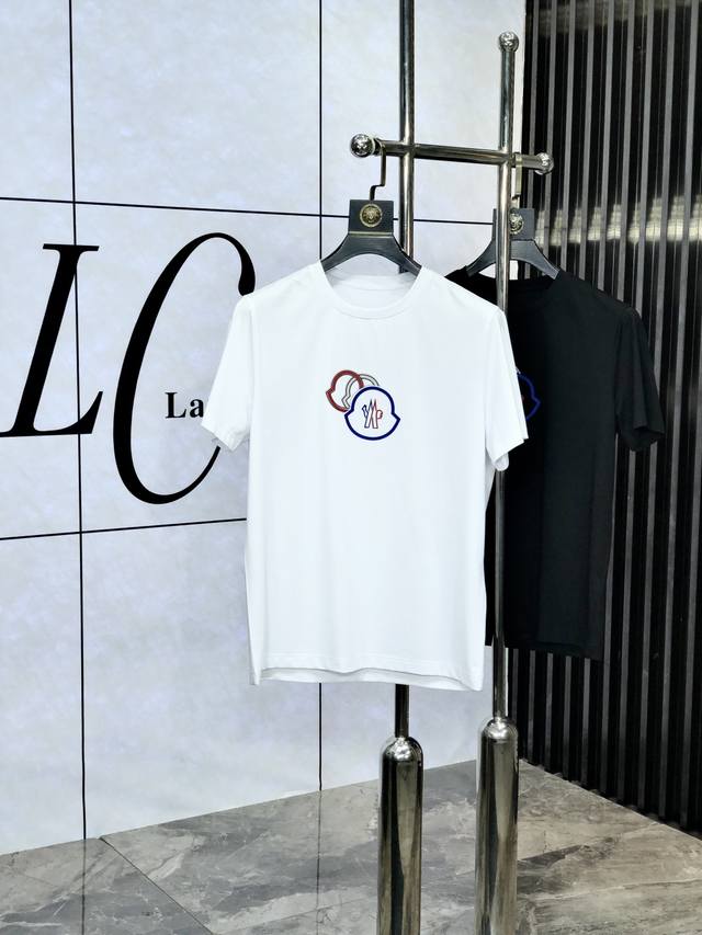 Monkou. Wearing 220 pounds. 2025 Spring and Summer New Fashion Round Neck Short