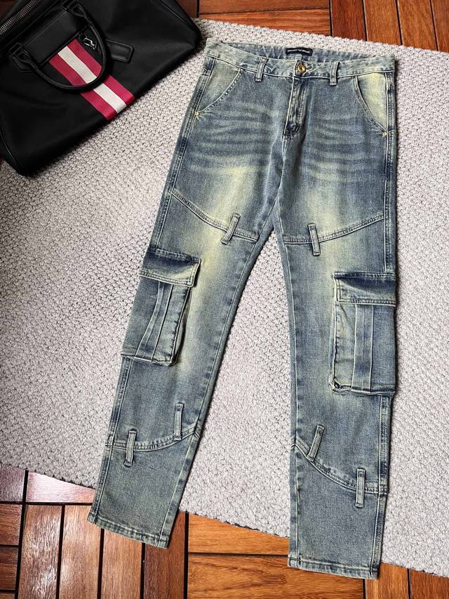 Ama''2025 new men's jeans with good elasticity. Exclusively sold on the official