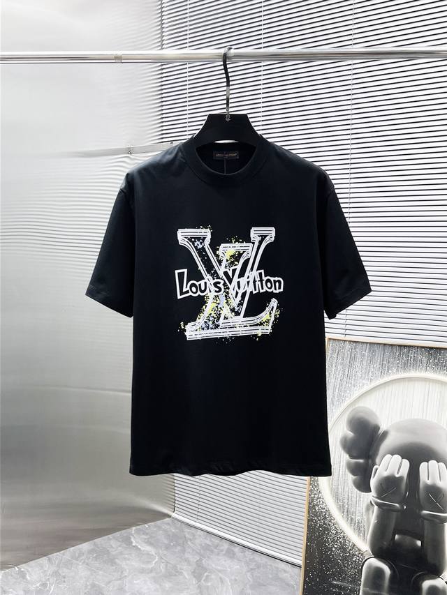 Louis Vuitton Lv 2025 new round neck short sleeve T-shirt half sleeve, high-end