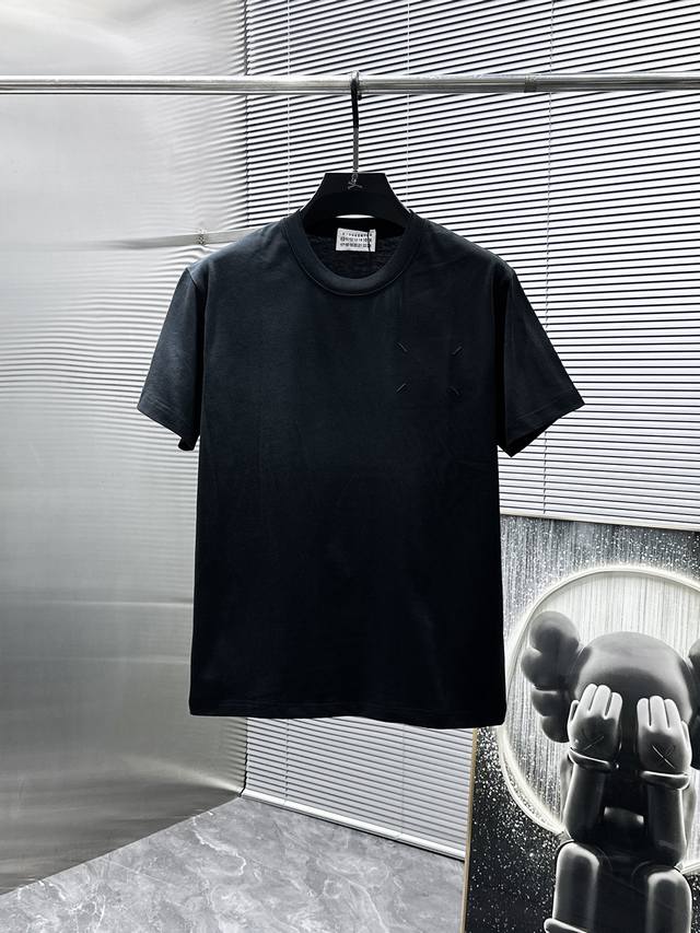 Margiela 2025 new round neck short-sleeved T-shirt, high-end version! Custom-mad