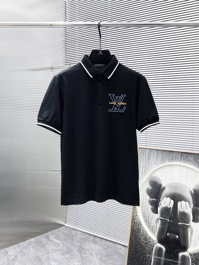 Louis Vuitton Lv 2025Ss new summer lapel short-sleeved T-shirt Polo shirt, high-