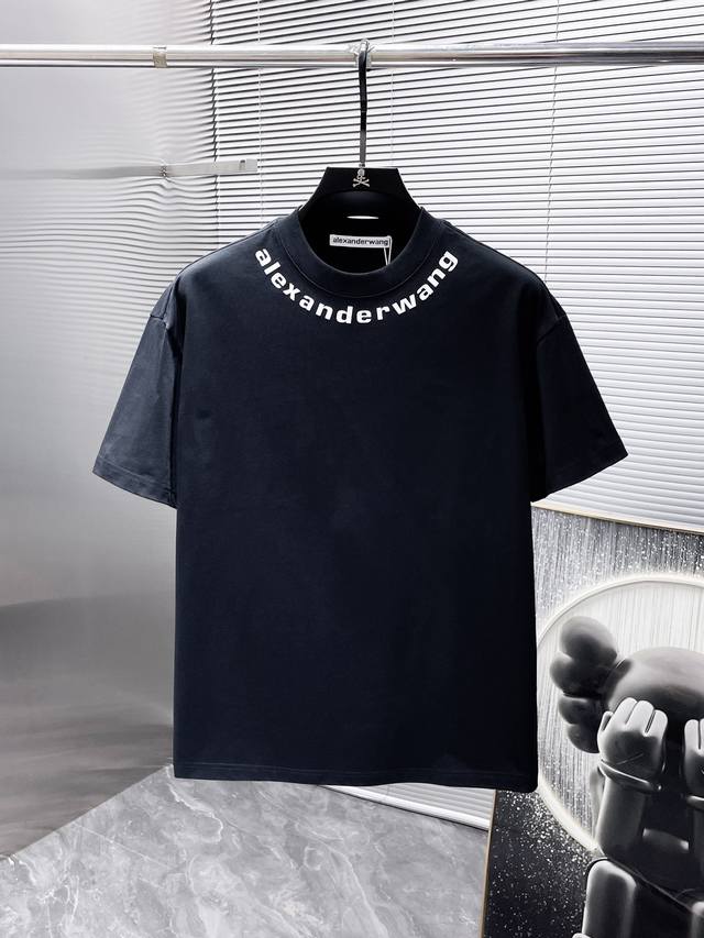 Alexander Wang 2025Ss new half-sleeved T-shirt, short-sleeved round neck T-shir