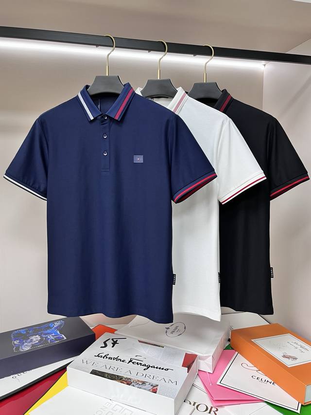 Mainly promote Tommy exclusive autumn new Tommy fashion casual lapel short sleev