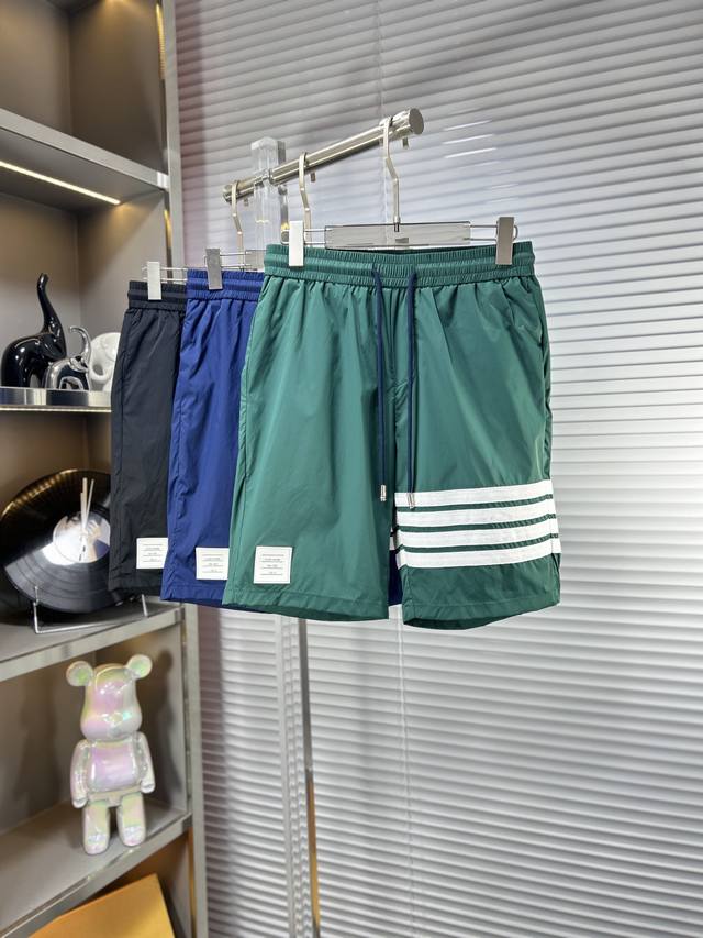 Tb*Tom Ss25 Summer men's casual shorts, a versatile item, elastic waist drawstri