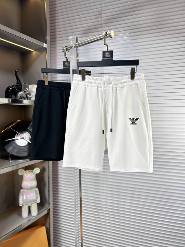 Arm* Armani Ss25 men's casual shorts are a versatile item with elastic waist dra