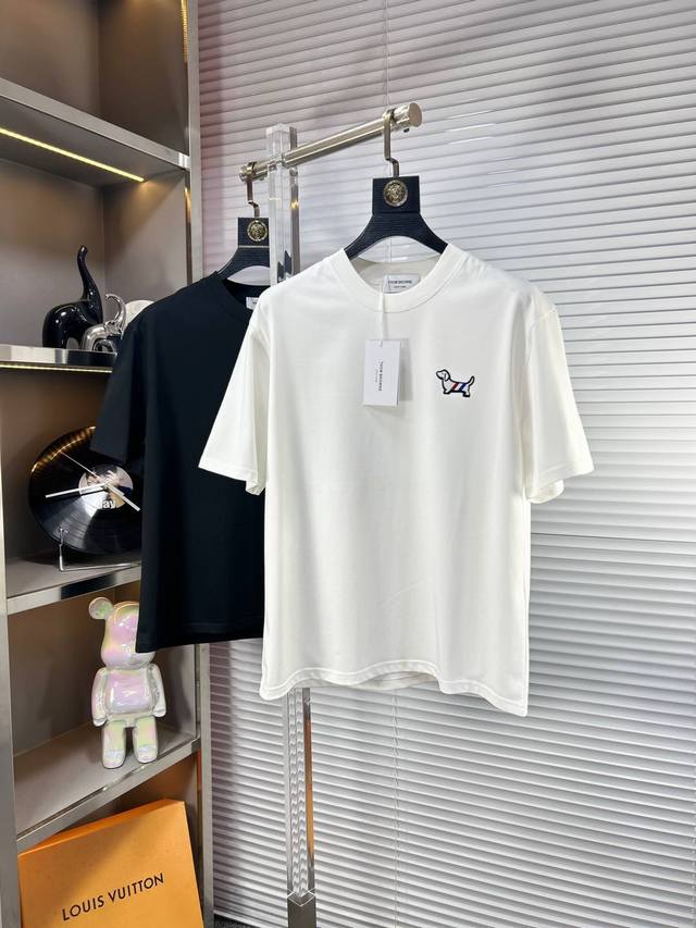 Tb*Tom Ss25 Early Spring New Short-sleeved T-shirt, Ice Tide Cotton Series The m