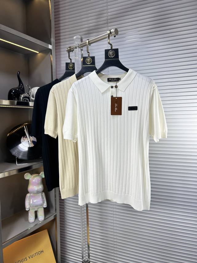 Lp* Ss25 Spring and Summer new knitted Polo short sleeves, the latest fashion st