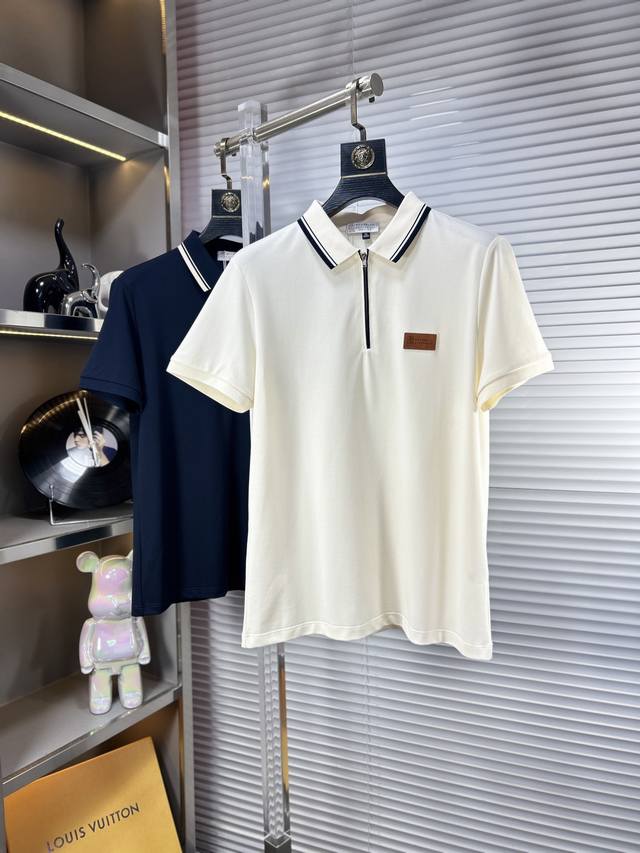 Bc*Brutti Ss25 New summer lapel Polo shirt. High-quality piqu