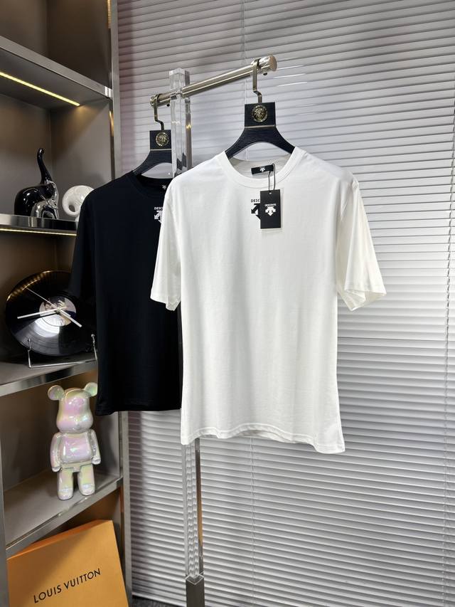 Desc*Descente Ss25 new spring and summer round neck short-sleeved T-shirt with p