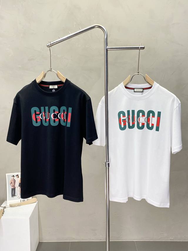 Gucci Exclusive supply of new original men's casual short-sleeved high-end custo