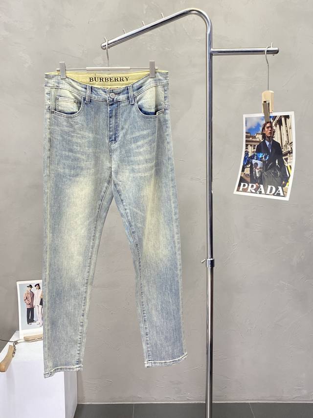 Burberry exclusive high-end version of new jeans! Custom-made fabrics are breath