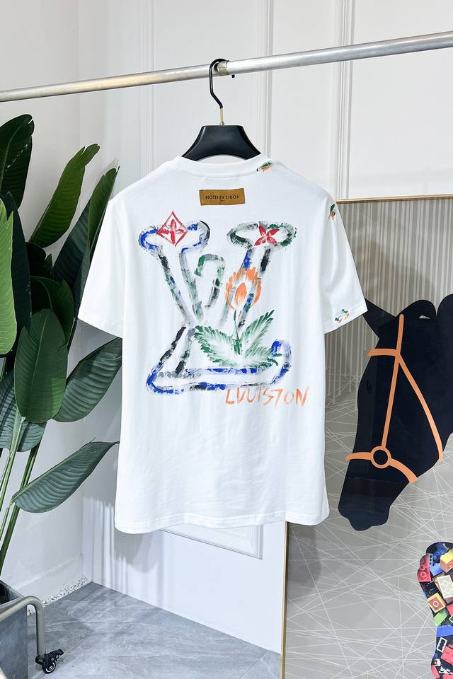 Lv- 2025Ss Year of the Snake Spring and Summer boutique short-sleeved T-shirt of
