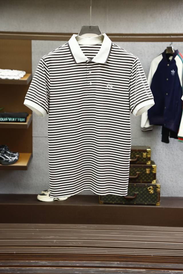 New Lp Stripe 2025Ss Summer New Product, Men's Classic Logo Embroidered Pearl M