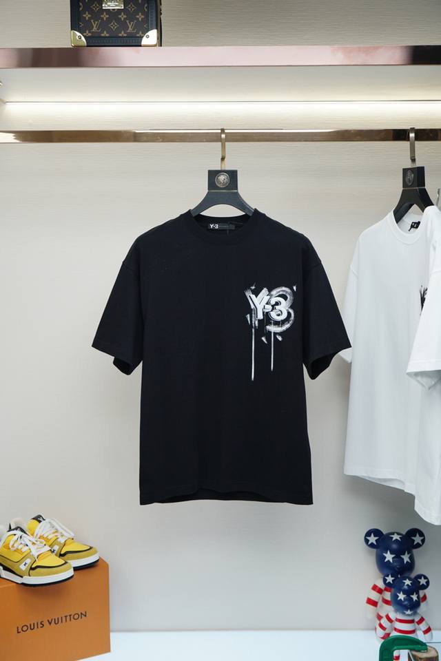 Y3-2025 Spring and Summer Series New Product Men's Mercerized Plain Cotton Short