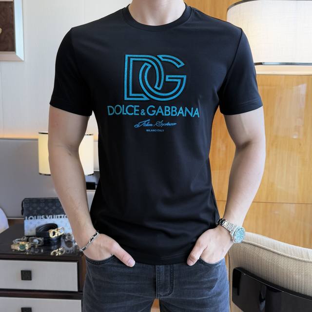 Dg 2025Ss Spring and Summer Short-sleeved T-shirt for the Year of the Snake. Hig