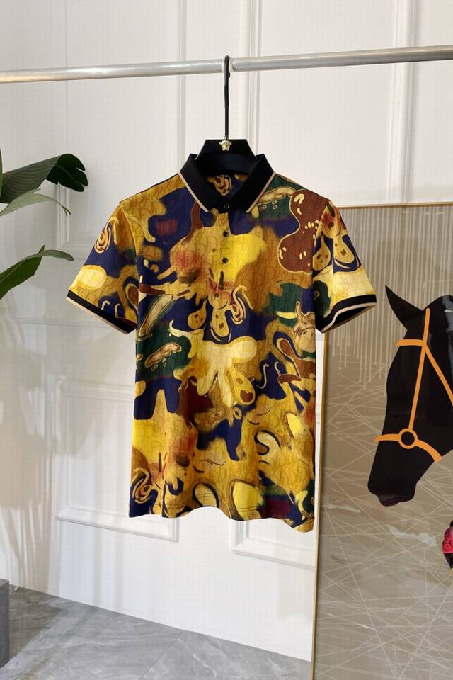 D Austria 2025Ss spring and summer new Polo collar short-sleeved series. Selecte