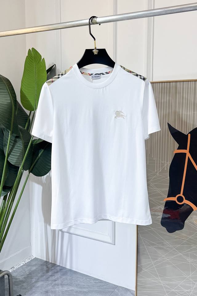 BURBERRY 2025Ss Spring and Summer boutique short-sleeved T-shirt official websit